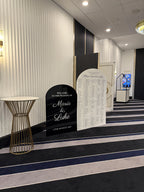 The Grand Pair – Luxe Arch Seating Chart & Welcome Sign Package 💍✨