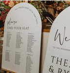 The Perfect Pair – Seating Plan & Welcome Sign Package 💍✨